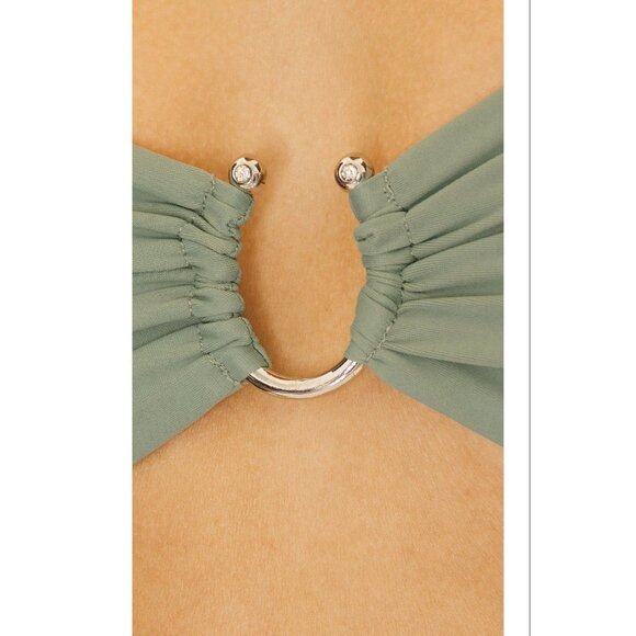 lovewave the Nicks Bikini Top in Olive Small Womens Swimsuit - Picture 4 of 8